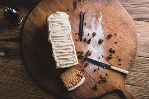 Banana Bread with Chai Cream Cheese Frosting